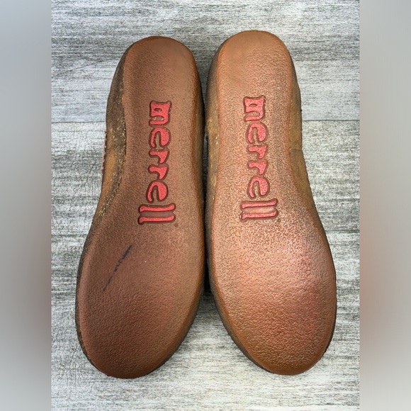 Merrell Womens 9 Milan Autumn Cross Wool Red Leather Crepe Sole Hiking Fall 0307 - Picture 7 of 16